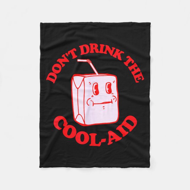 Couverture Polaire Retro Don't Drink The Cool-aid  (Devant)