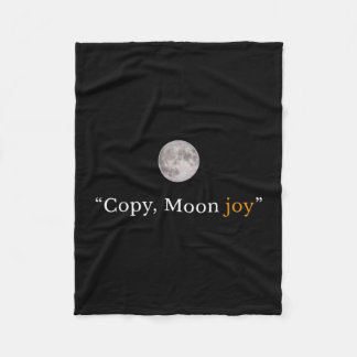 Couverture Polaire Rétro drôle tendance copie lune joie minimal espac