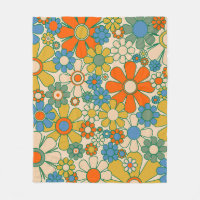 Retro Garden Floral 60s les années 70 Motif