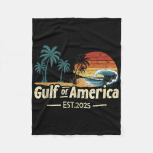 Couverture Polaire Rétro golfe de nous Amérique 2025 Drapeau américai