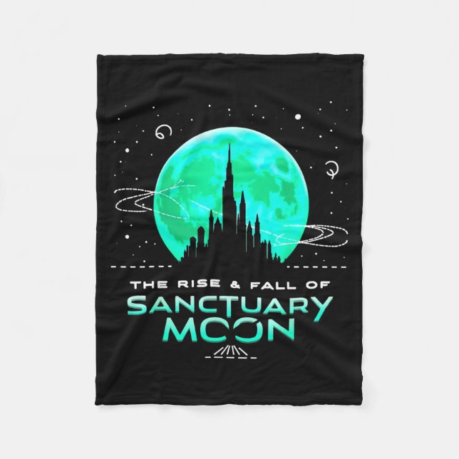 Couverture Polaire Retro Green Quote The Rise And Fall Of Sanctuary M (Devant)