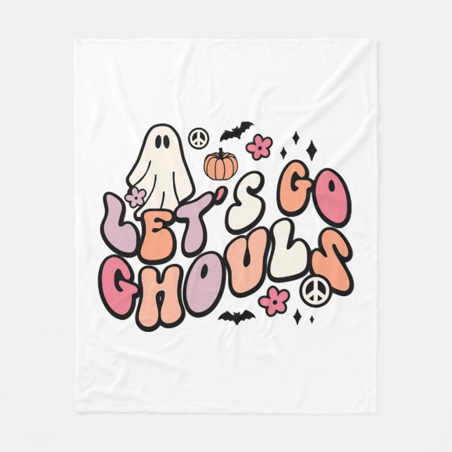 Couverture Polaire Retro Halloween (Devant)