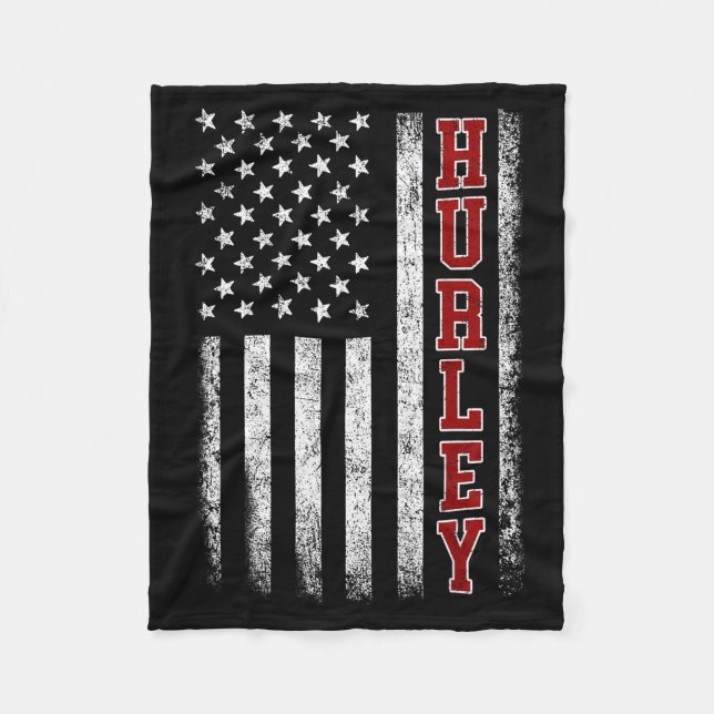 Couverture Polaire Retro Hurley Home State Cool 70s 80s Style Sunset  (Devant)