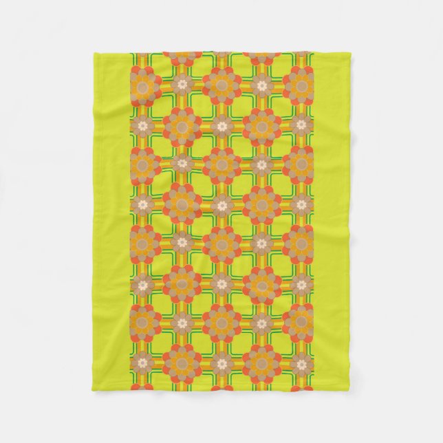 Couverture Polaire Retro / les années 70 Motif Chic Fleece Blanket (Devant)