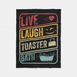 Couverture Polaire Retro Live Lauder Toaster Bath Skeleton Funny Hall