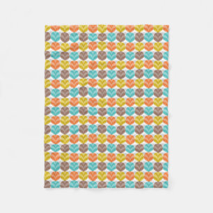 Couverture Polaire Rétro motif de pois coloré