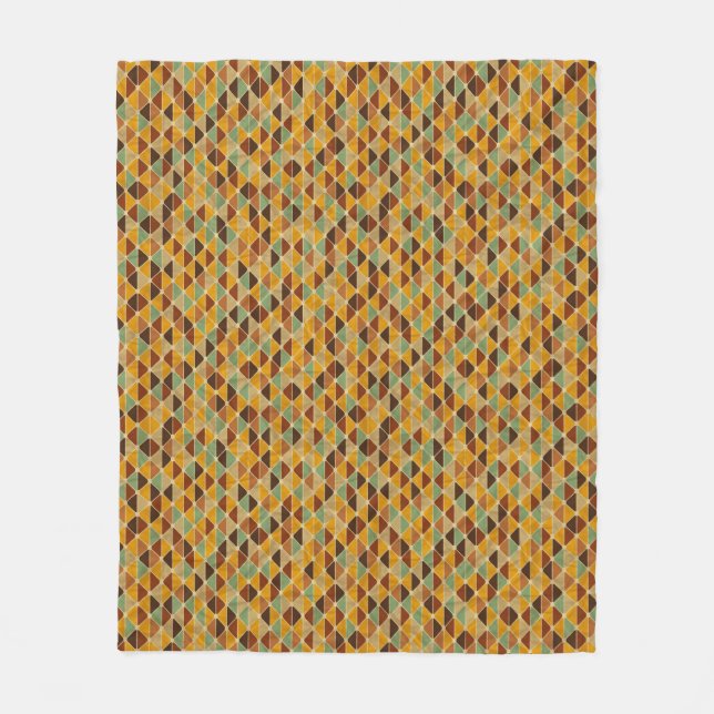 Couverture Polaire Rétro motif géométrique 3 (Devant)