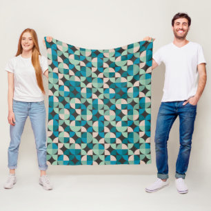 Couverture Polaire Rétro motif vintage des années 60