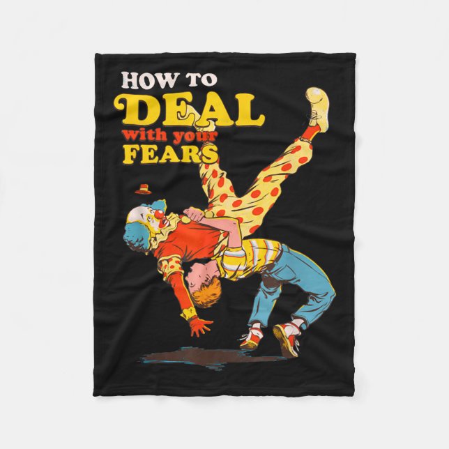 Couverture Polaire Retro Motivation Quote How To With Your Fears Funn (Devant)