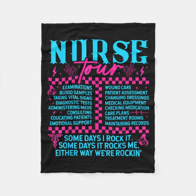 Couverture Polaire Retro Nurse Nurse Week Men Women Nurse  (Devant)