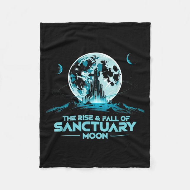 Couverture Polaire Retro Quote The Rise And Fall Of Sanctuary Moon Cl (Devant)