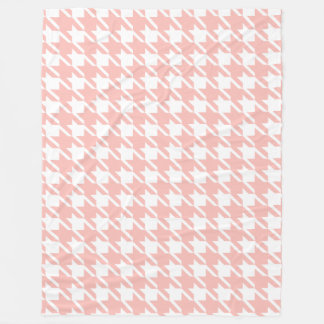 Couverture Polaire Retro rose Houndstooth Fleece Blanket cadeau