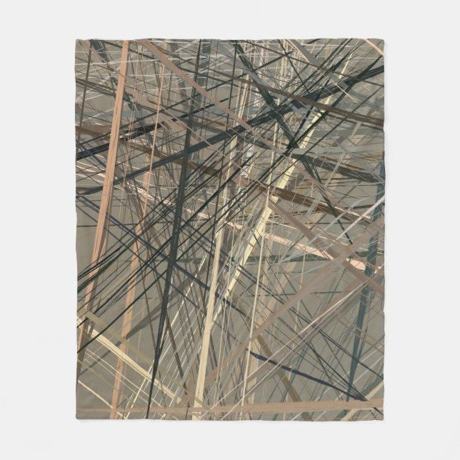 Couverture Polaire Retro style oil drawing. illustration. Texture pai (Devant)