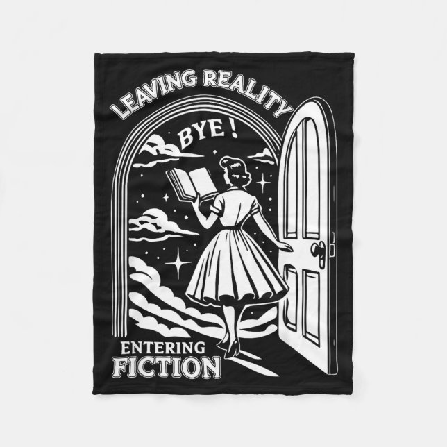 Couverture Polaire Retro Trendy Bookish Book Lover Reading Quotes Lea (Devant)