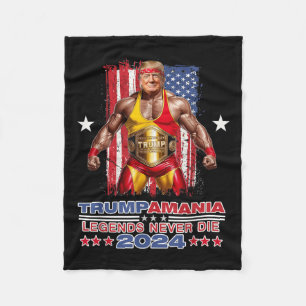 Couverture Polaire Retro Trump Funny Lutte Mème Trumpamania 2024