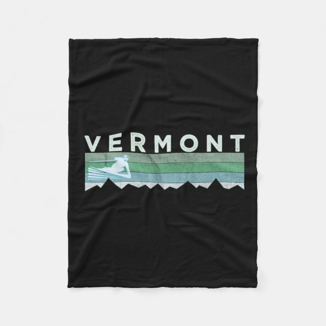 Couverture Polaire Retro Vermont Déshabilisé Long Sleeve Ski (Devant)