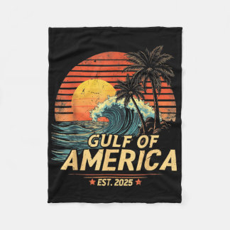 Couverture Polaire Retro Vintage Gulf Of Us America 2025 American Fla