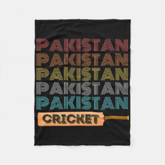 Couverture Polaire Retro Vintage Pakistan Cricket 