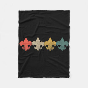Couverture Polaire Rétro Vintage Scout Scouts Hommes Femmes Garçons F