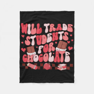 Couverture Polaire Retro Will Trade Students For Chocolate Teacher Va