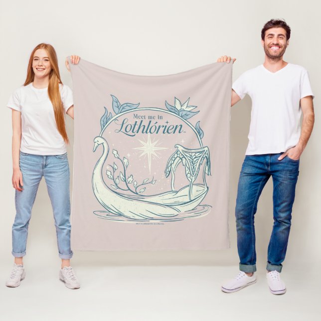Couverture Polaire Retrouvez-moi à LOTHLORIEN™ - Bateau cygne (En situation)