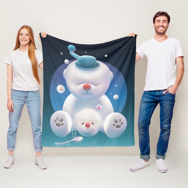 Couverture Polaire Rêve de Bichon Ice Shaver (En situation)