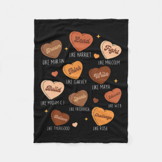 Couverture Polaire Rêve du Mois de l'Histoire Noire Comme Martin Diri