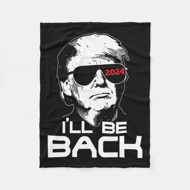 Couverture Polaire Revenez à Trump 2024 (Devant)