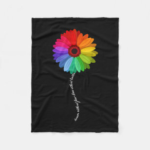 Couverture Polaire Rêver sans peur Amour sans limites Arc-en-ciel