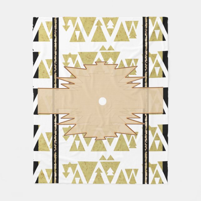 Couverture Polaire Rêves désertiques angulaires (Devant)