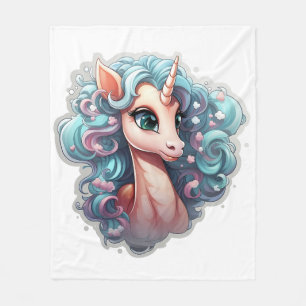Couverture Polaire 🌈 "Rêves enchantés" Unicorn Fleece Blanket 🦄
