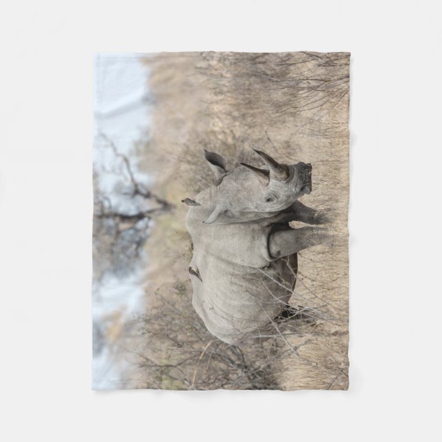 Couverture Polaire Rhino blanc (Devant)