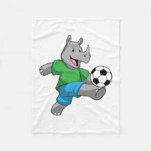 Couverture Polaire Rhino comme joueur de football avec Soccer