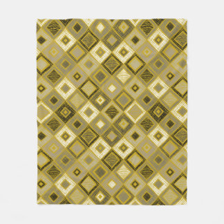 Couverture Polaire Rhombus géométrique vintage, motif transparent.