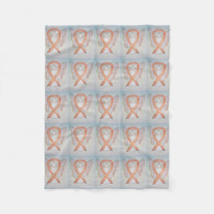 Couverture Polaire Ribbon de sensibilisation au cancer de l'enfance c