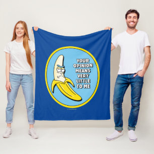Couverture Polaire RICK ET MORTY™ Badge en brique banane