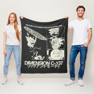Couverture Polaire RICK ET MORTY™ Dimension C-137