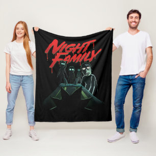 Couverture Polaire RICK ET MORTY™ Famille de nuit