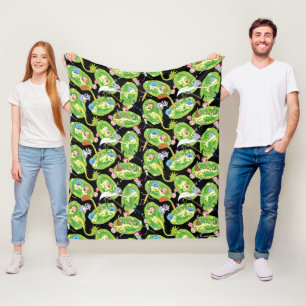 Couverture Polaire RICK ET MORTY™ Motif de portails en panne