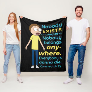 Couverture Polaire RICK ET MORTY™ Personne N'Existe À Titre Exce