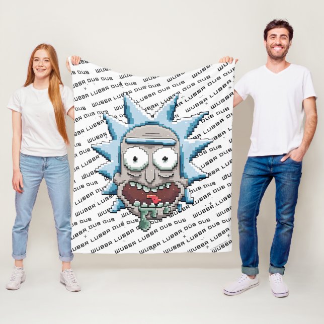 Couverture Polaire RICK ET MORTY™ | Pixelverse Tête de roulage (En situation)