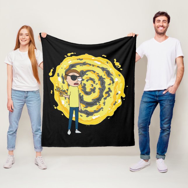 Couverture Polaire RICK ET MORTY™ | Portail Evil Morty (En situation)