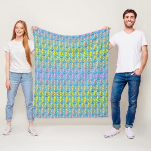 Couverture Polaire RICK ET MORTY™   Rainbow M. Meeseeks Motif