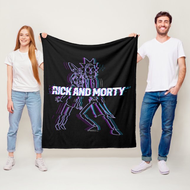 Couverture Polaire RICK ET MORTY™ | Rick Et Morty Glités (En situation)