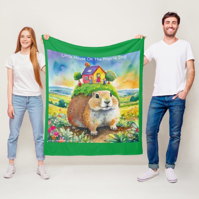 Couverture Polaire Rick London Prairie Dog Life Comic  (En situation)