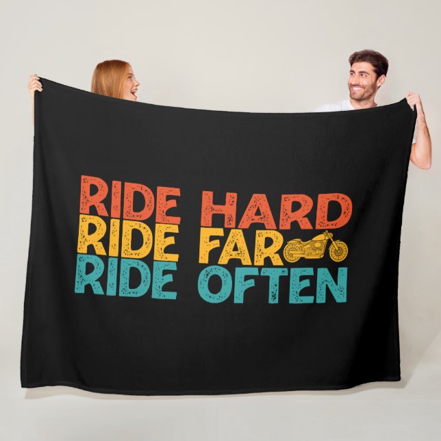 Couverture Polaire Ride Dur Ride Far Ride Souvent Motorcycle Rider (En situation)