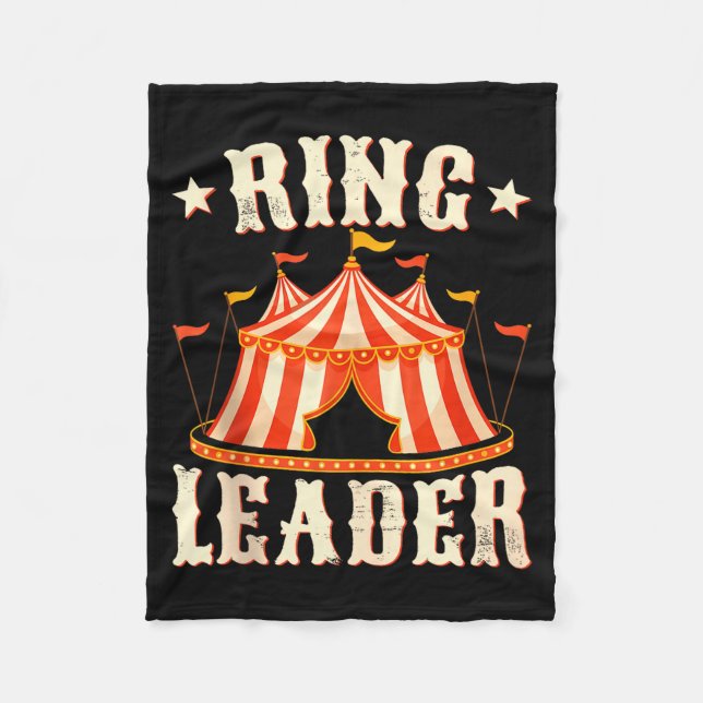 Couverture Polaire Ring Leader - Circus Lover Ringmaster Circus Party (Devant)