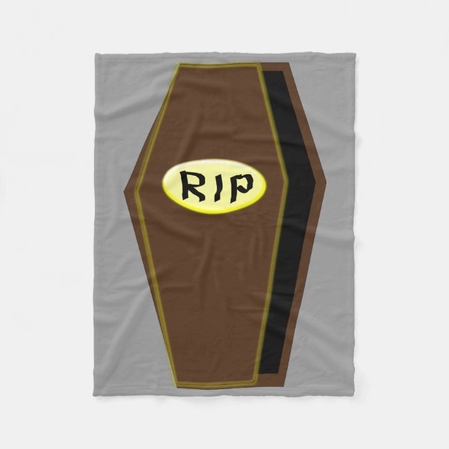 Couverture Polaire RIP Halloween café de Doom Fleece Blanket (Devant)