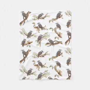 Couverture Polaire Rire Kookaburra Eucalyptus d'oiseaux australiens
