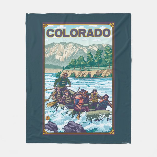 Couverture Polaire Rivière RaftingColorado (Devant)